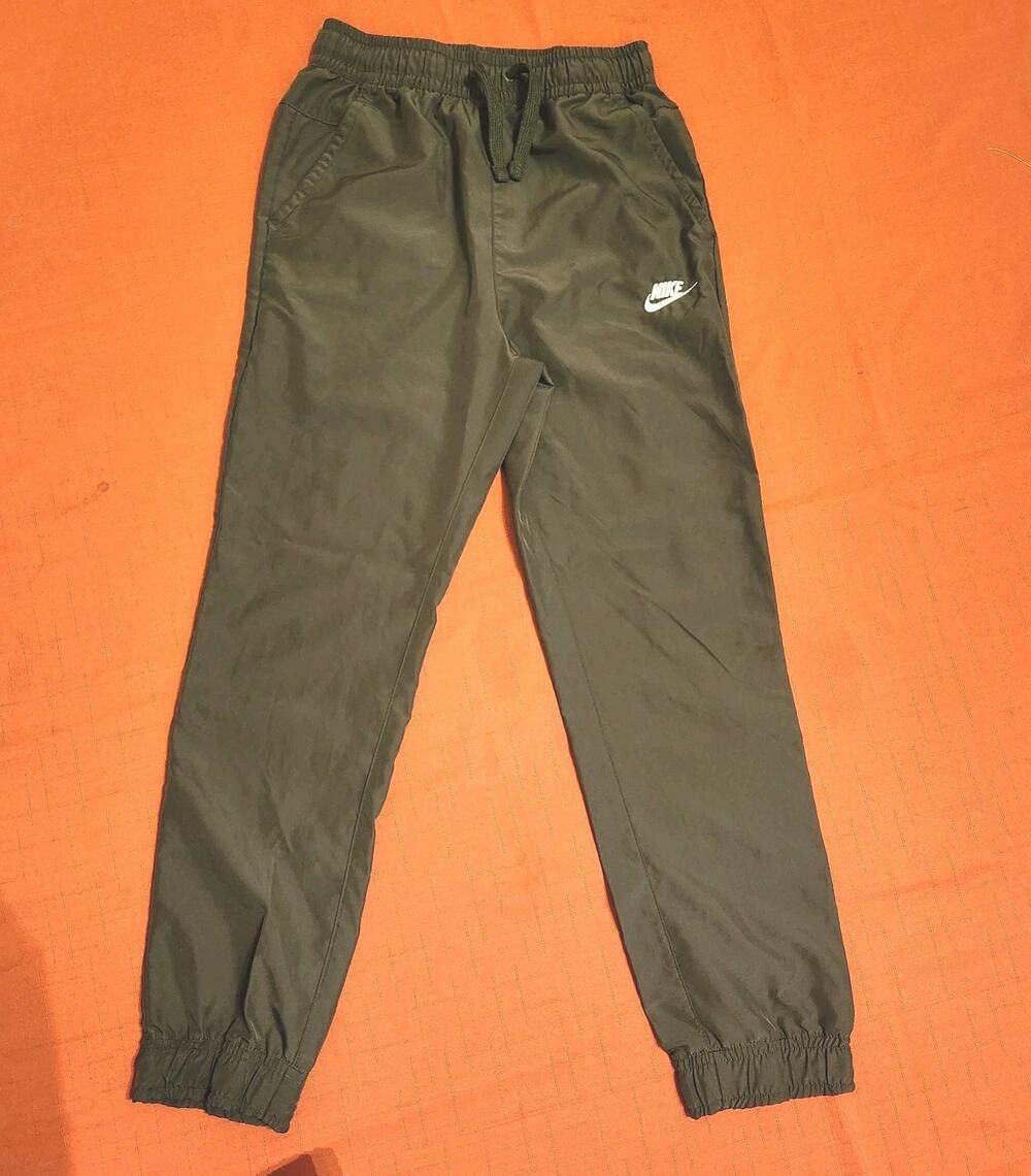 Nike Kids Sz Large Sportswear Training Jogger Track Warmup Pants Olive Green